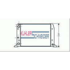 5004901 KUHLER SCHNEIDER Радиатор, охлаждение двигател