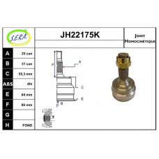 JH22175K SERA Шарнирный комплект, приводной вал