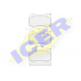 181598 ICER Комплект тормозных колодок, дисковый тормоз
