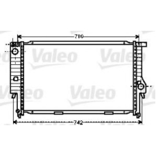 732593 VALEO Радиатор, охлаждение двигателя