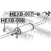 HEXB-007 FEBEST Монтажный комплект, система выпуска