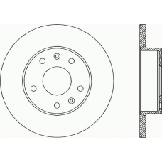 BDR1853.10 OPEN PARTS Тормозной диск