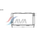 AL2030 AVA Радиатор, охлаждение двигателя