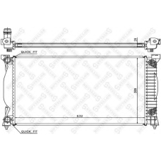 10-25178-SX STELLOX Радиатор, охлаждение двигателя