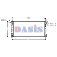 151930N AKS DASIS Радиатор, охлаждение двигателя