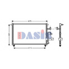 512023N AKS DASIS Конденсатор, кондиционер