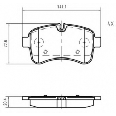 K631500 Vema Комплект тормозных колодок, дисковый тормоз