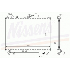 62409A NISSENS Радиатор, охлаждение двигателя
