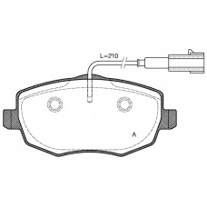 BPA1099.01 OPEN PARTS Комплект тормозных колодок, дисковый тормоз