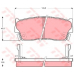 GDB3183 TRW Комплект тормозных колодок, дисковый тормоз