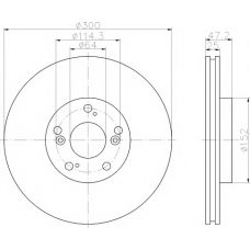 8DD 355 110-301 HELLA PAGID Тормозной диск