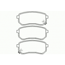 P 30 033 BREMBO Комплект тормозных колодок, дисковый тормоз