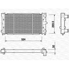 350213647000 MAGNETI MARELLI Радиатор, охлаждение двигател