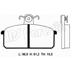 IBD-1899 IPS Parts Комплект тормозных колодок, дисковый тормоз