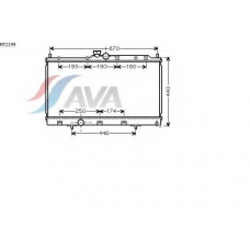 MT2199 AVA Радиатор, охлаждение двигателя