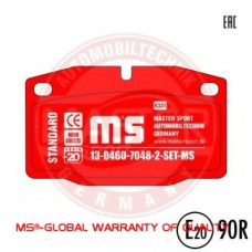 13046070482-SET-MS MASTER-SPORT Комплект тормозных колодок, дисковый тормоз