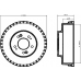 61316 PAGID Тормозной барабан