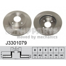 J3301079 NIPPARTS Тормозной диск