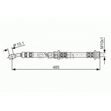 1 987 476 653 BOSCH Тормозной шланг