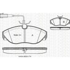 8110 15016 TRIDON Brake pads - front