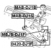 MAB-DJ1S FEBEST Подвеска, рычаг независимой подвески колеса