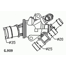 G.909.88 BEHR Термостат, охлаждающая жидкость