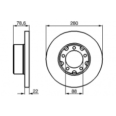 0 986 478 529 BOSCH Тормозной диск