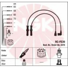 2478 NGK Комплект проводов зажигания