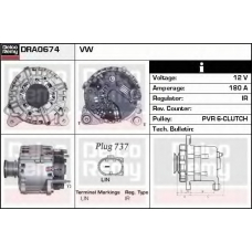 DRA0674 DELCO REMY Генератор