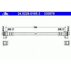 24.5228-0165.3 ATE Тормозной шланг