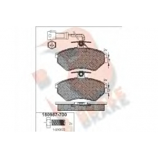 RB0987-700 R BRAKE Комплект тормозных колодок, дисковый тормоз