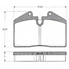 BLF849 QUINTON HAZELL Комплект тормозных колодок, дисковый тормоз