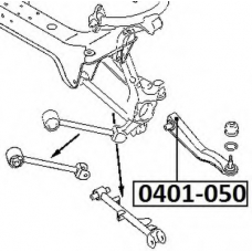 0401-050 ASVA Подвеска, рычаг независимой подвески колеса