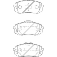 FD7405A NECTO Комплект тормозных колодок, дисковый тормоз