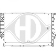 8102102 DIEDERICHS Радиатор, охлаждение двигателя