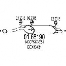 01.68190 MTS Глушитель выхлопных газов конечный