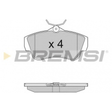 BP3284 BREMSI Комплект тормозных колодок, дисковый тормоз