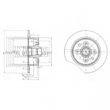 BG2571 DELPHI Тормозной диск