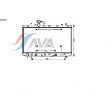SZ2085 AVA Радиатор, охлаждение двигателя