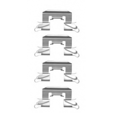 8DZ 355 204-691 HELLA PAGID Комплектующие, колодки дискового тормоза