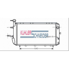 2501401 KUHLER SCHNEIDER Радиатор, охлаждение двигател