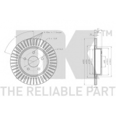 312297 NK Тормозной диск