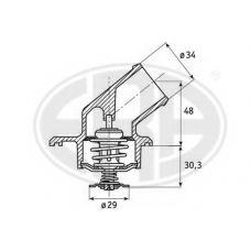 350046 ERA Термостат, охлаждающая жидкость