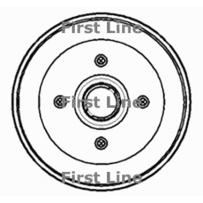 FBR789 FIRST LINE Тормозной барабан