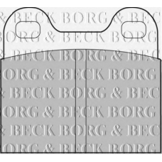 BBP1260 BORG & BECK Комплект тормозных колодок, дисковый тормоз