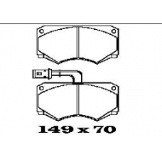 BL1453A2 FTE Комплект тормозных колодок, дисковый тормоз