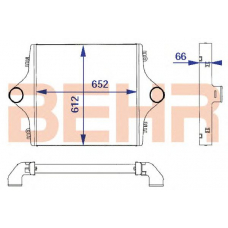 2204097 BEHR Intercooler