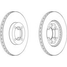 DDF415-1 FERODO Тормозной диск