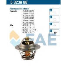5323988 FAE Термостат, охлаждающая жидкость