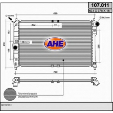 107.011 AHE Радиатор, охлаждение двигателя